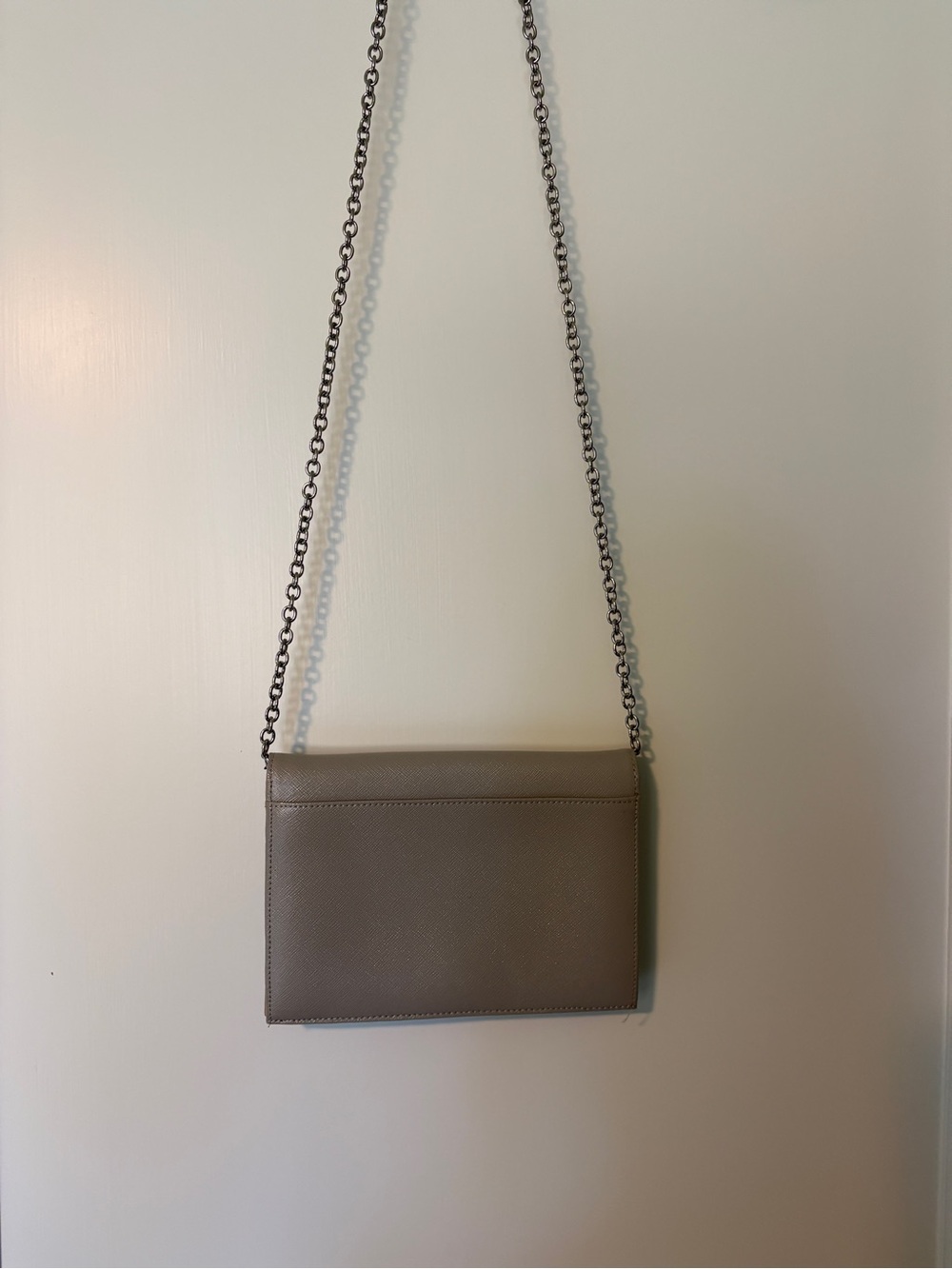 Women's Taupe Chain Strap Crossbody Bag